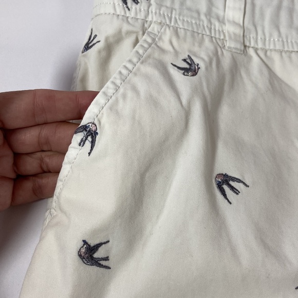 Anthropologie Daughters of the Liberation Chino with Embroidered Birds - Picture 9 of 14